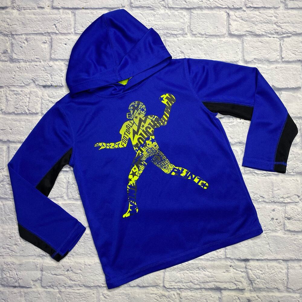 The Children's Place Athletic Football Hooded Long Sleeve in Blue